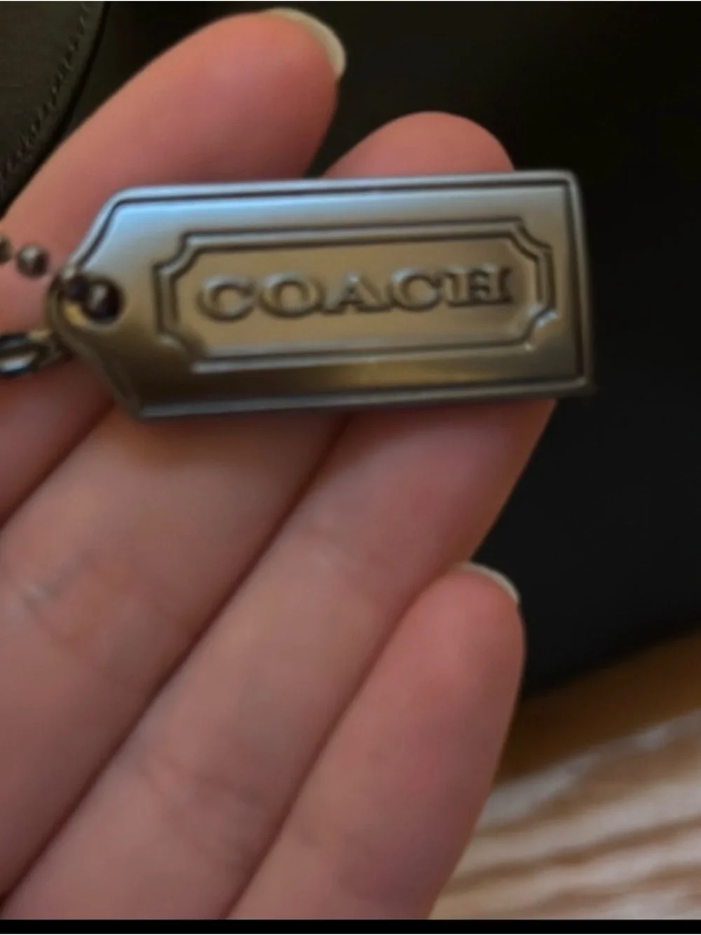 Coach Black Tote Bag with Leather Handles - Picture 7 of 10